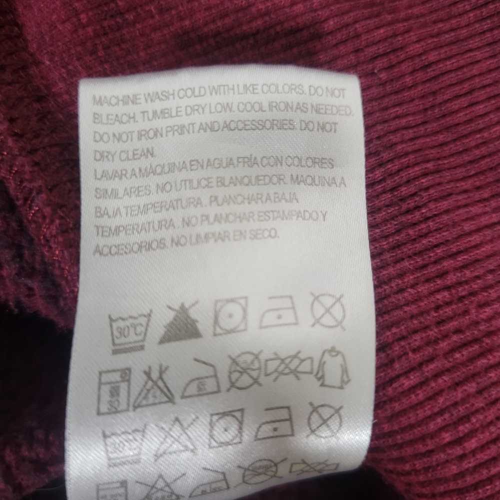 Hooey Maroon Hoodie with Multicolor Accents - Picture 8 of 9
